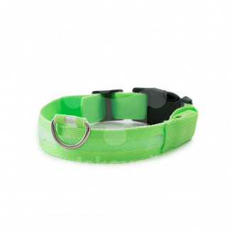 Svietiaci LED obojok pre psy – Firefly Z1 – USB dobíjanie – zelený