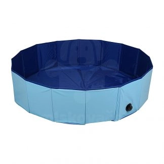 Flamingo Pet Pool Doggy Splatter - Bazén pre psov - modrý - ∅ 120 x 30 cm (M)