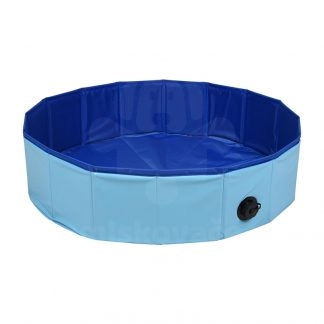 Flamingo Pet Pool Doggy Splatter - Bazén pre psov - modrý - ∅ 80 x 20 cm (S)
