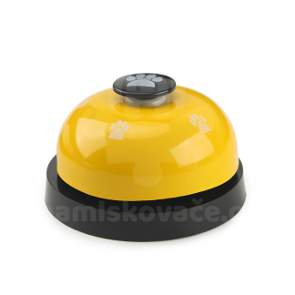 Komunikačné tlačidlo pre psov a mačky - zvonček - Magic Words Bell - žltá