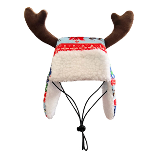 Huxley & Kent - Ugly Sweater - Vianočná čiapka pre psov, sobie parohy (S)