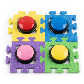 Komunikačné tlačidlá pre psov - Puzzle Talk Bundle, 4x tlačidlo + podložky