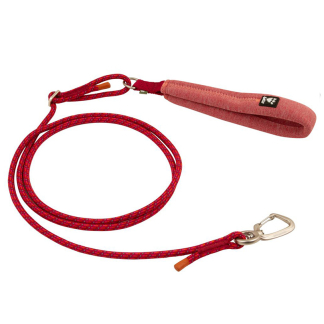 Hurtta Adjustable Rope Leash Eco - Beetroot - lanové vodítko pre psov, malinové - 120-180 x 8 mm