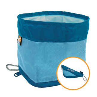 Kurgo Zippy Bowl - cestovná skladacia miska na vodu - modrá (1,4 l)