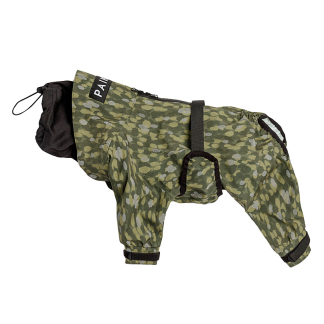 PAIKKA Rain Suit - pršiplášť pre psov - tmavozelená
