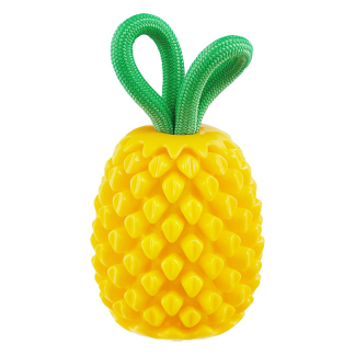 Planet Dog Dental Pineapple – interaktívna dentálna hračka na maškrty – 16,5 x 9 cm