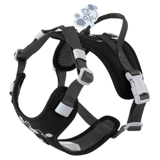 Hurtta Weekend Warrior Harness II ECO Raven – postroj pre psov – čierny