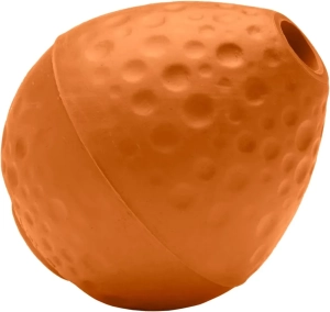 Ruffwear Turnup – odolná loptička na hádzanie pre psov s nepredvídateľným odskokom, Campfire Orange